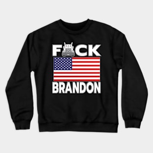 F-CK BRANDON FREEDOM CONVOY - TRUCKERS FOR FREEDOM - USA FREEDOM CONVOY 2022 TRUCKERS WHITE LETTERS Crewneck Sweatshirt